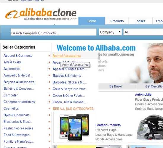 Alibaba - اسکریپت فروشگاه ساز علی بابا AliBaba