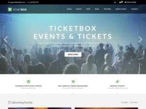دانلود قالب فروش آنلاین بلیط TicketBox برای وردپرس