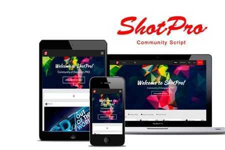 اسکریپت جامعه طراحان و گرافیست ها ShotPro نسخه ۱٫۰