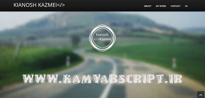 قالب HTML شخصی K Kazemi برای برنامه نویس ها و توسعه دهنده ها